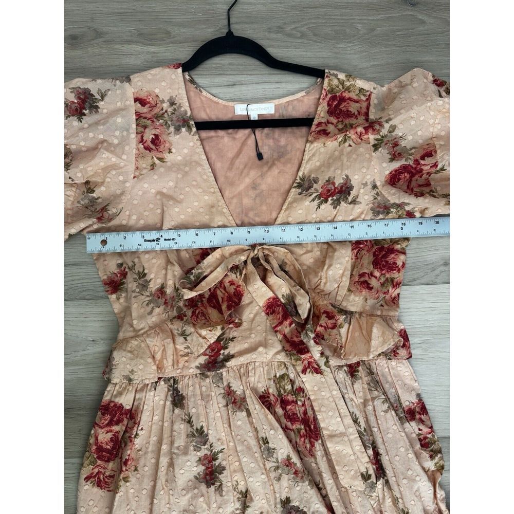 LoveShackFancy | Carlton Dress | Pink Lemonade Orange | Size 10 - Picture 5 of 9
